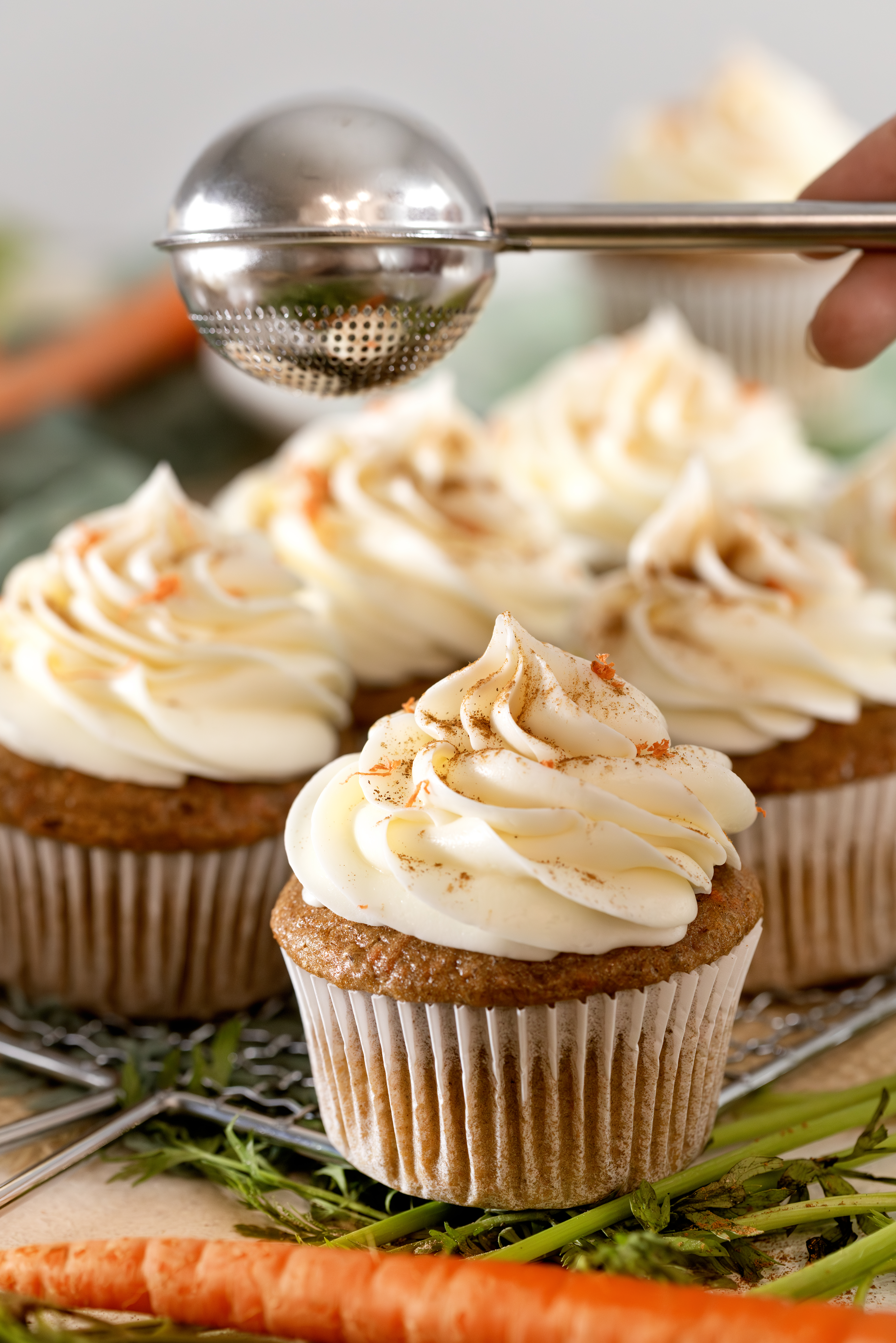 Carrot Cupcakes with Cream Cheese Frosting