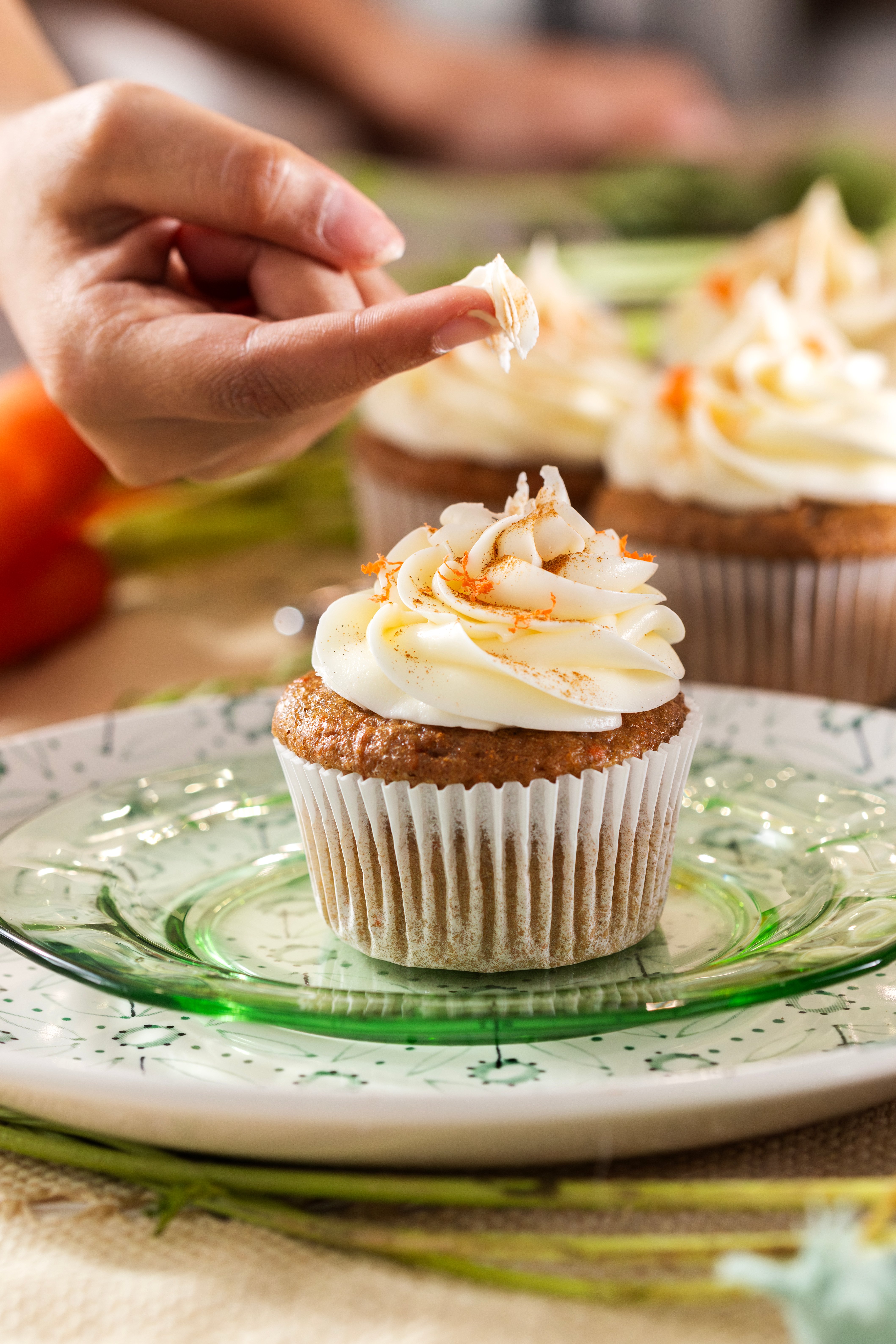 Carrot Cupcakes with Cream Cheese Frosting