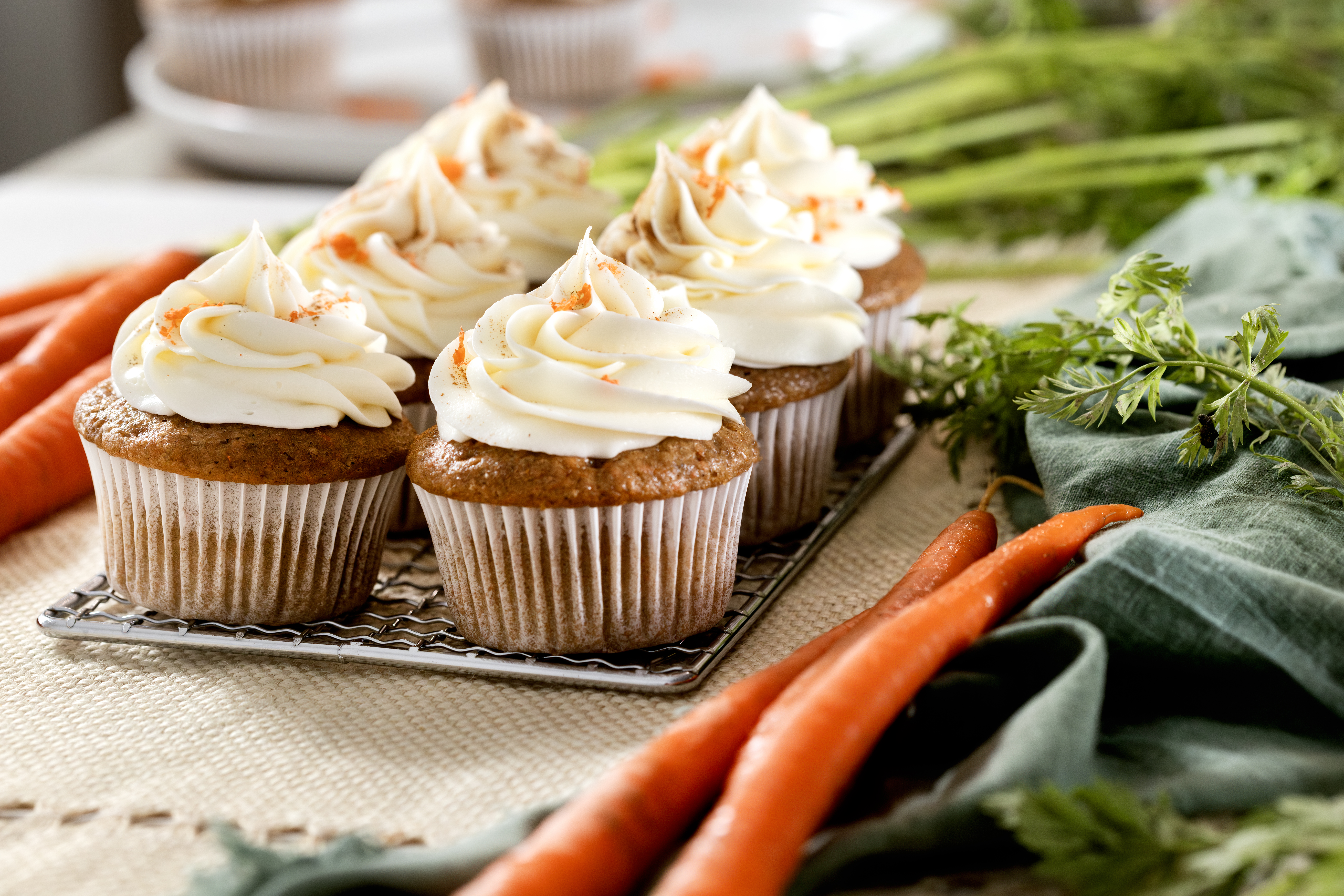 Carrot Cupcakes with Cream Cheese Frosting