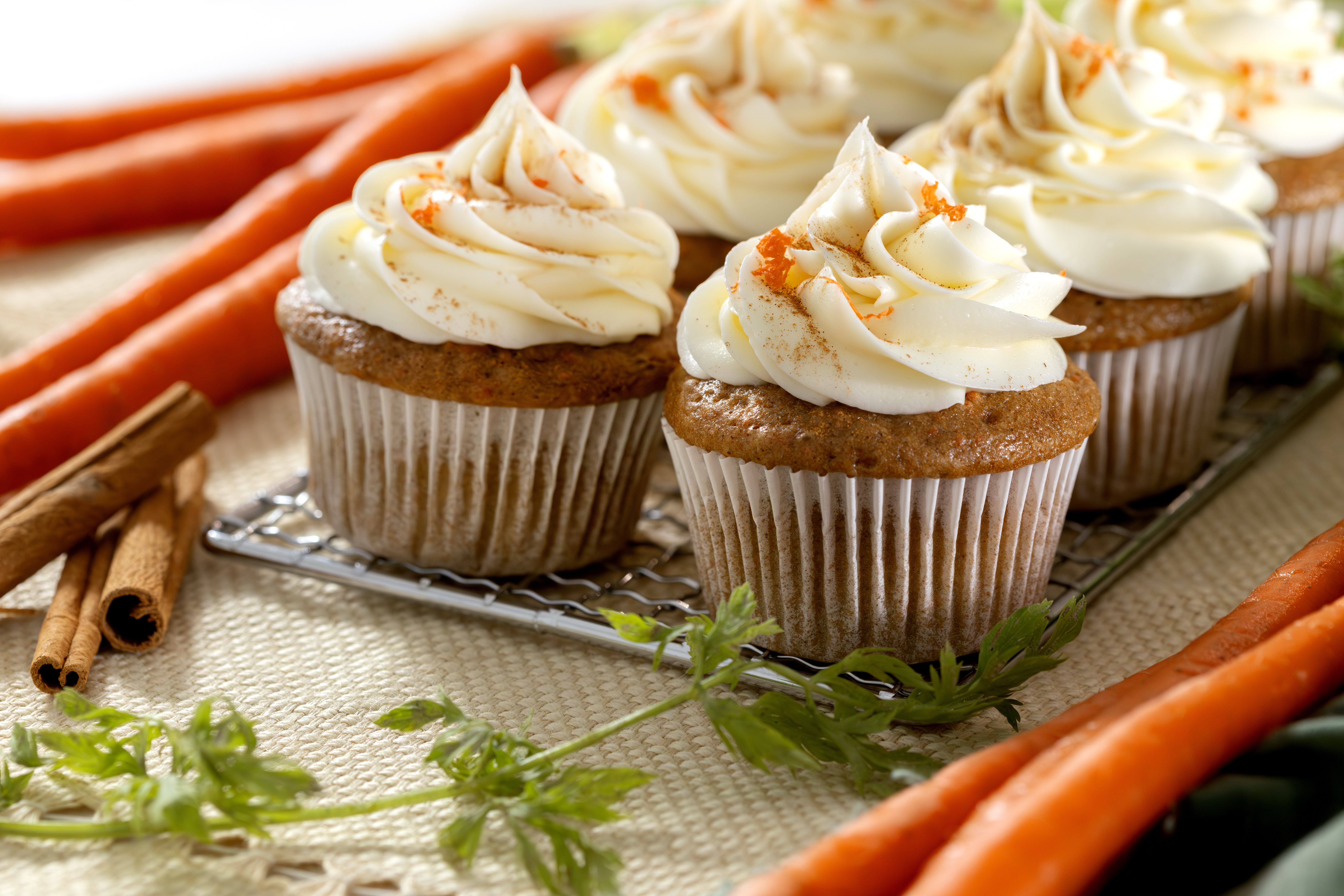 Carrot Cupcakes with Cream Cheese Frosting