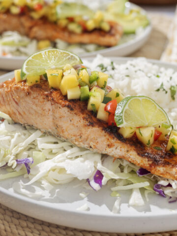 Salmon with Mango Salsa
