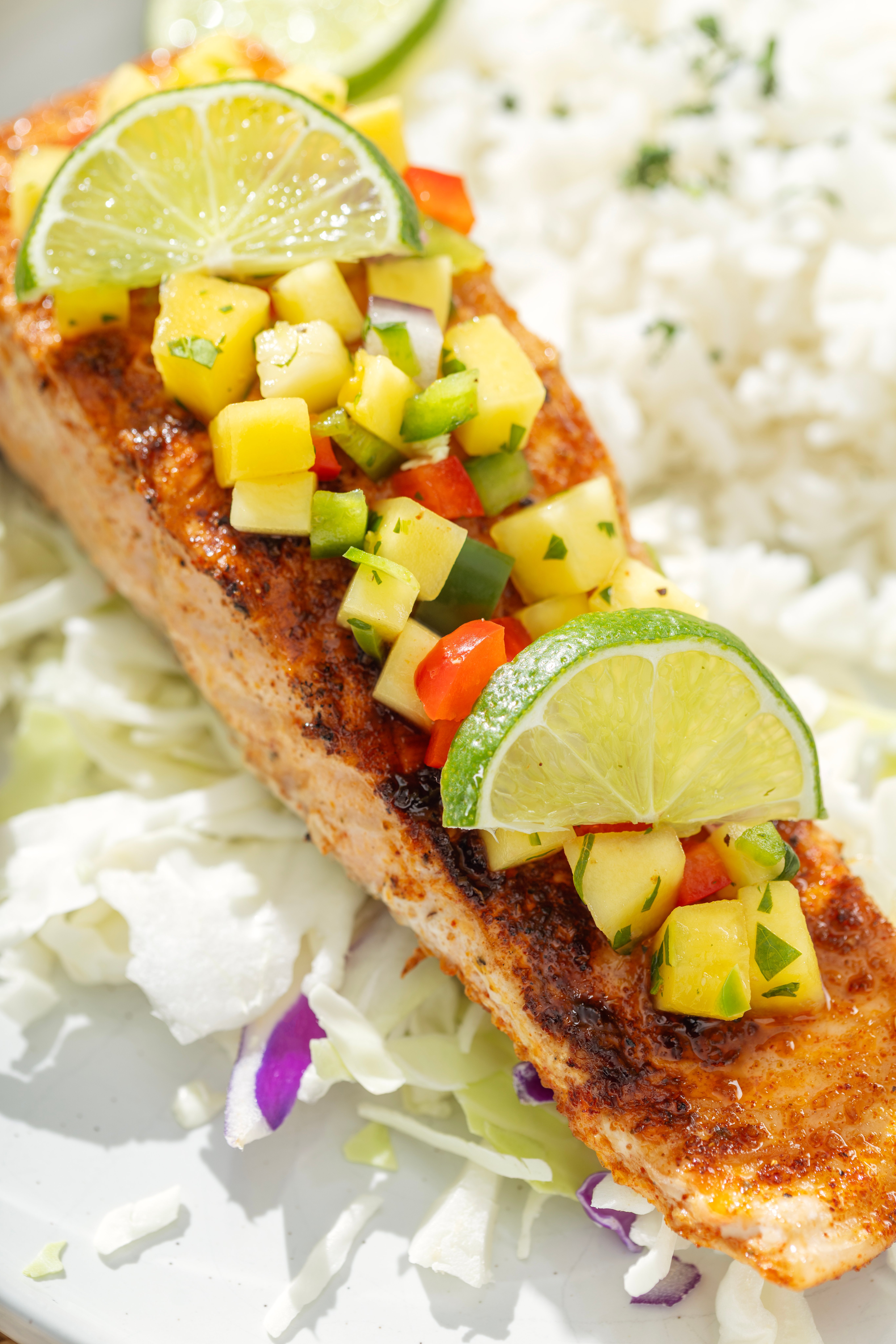 Salmon with Mango Salsa