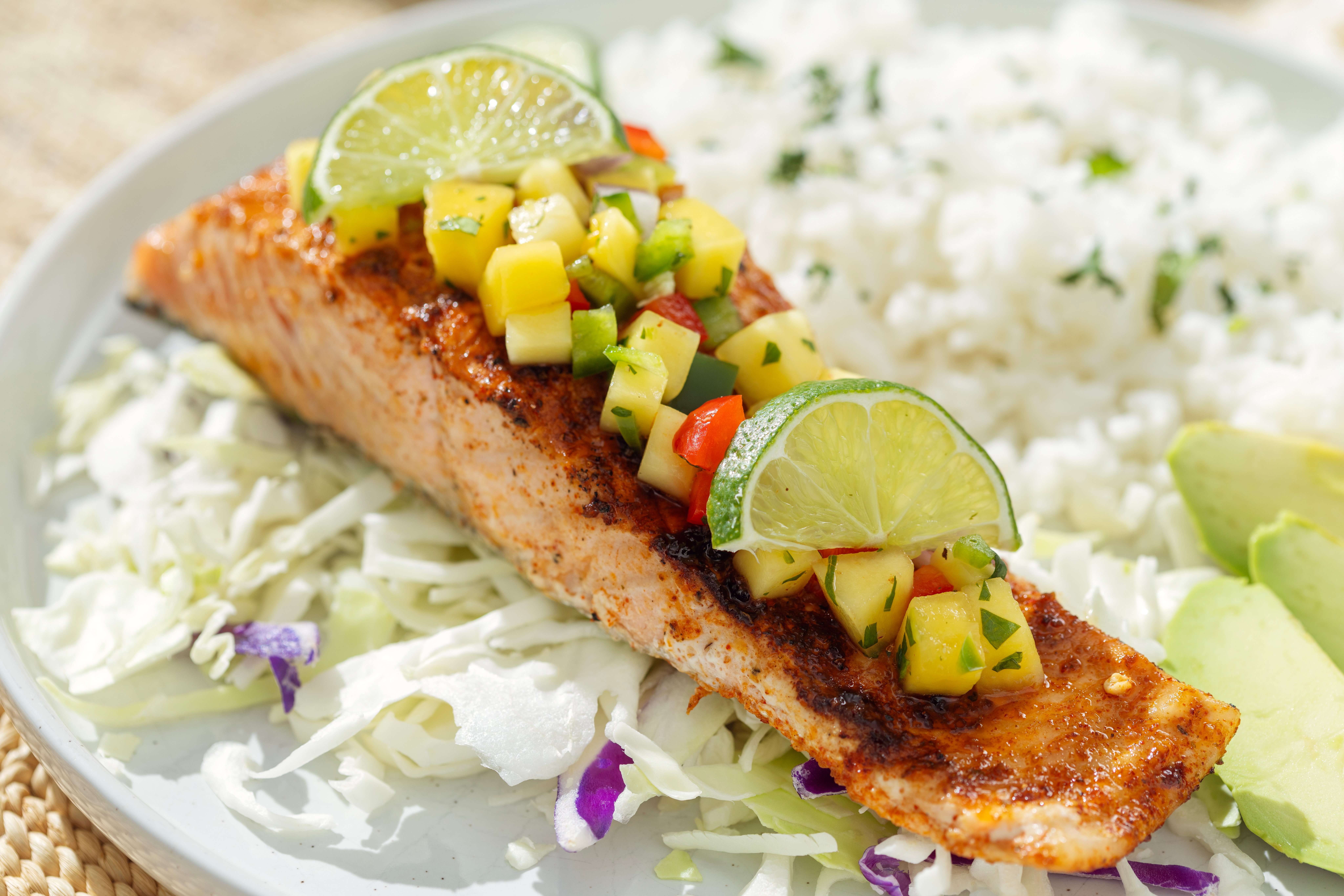 Salmon with Mango Salsa