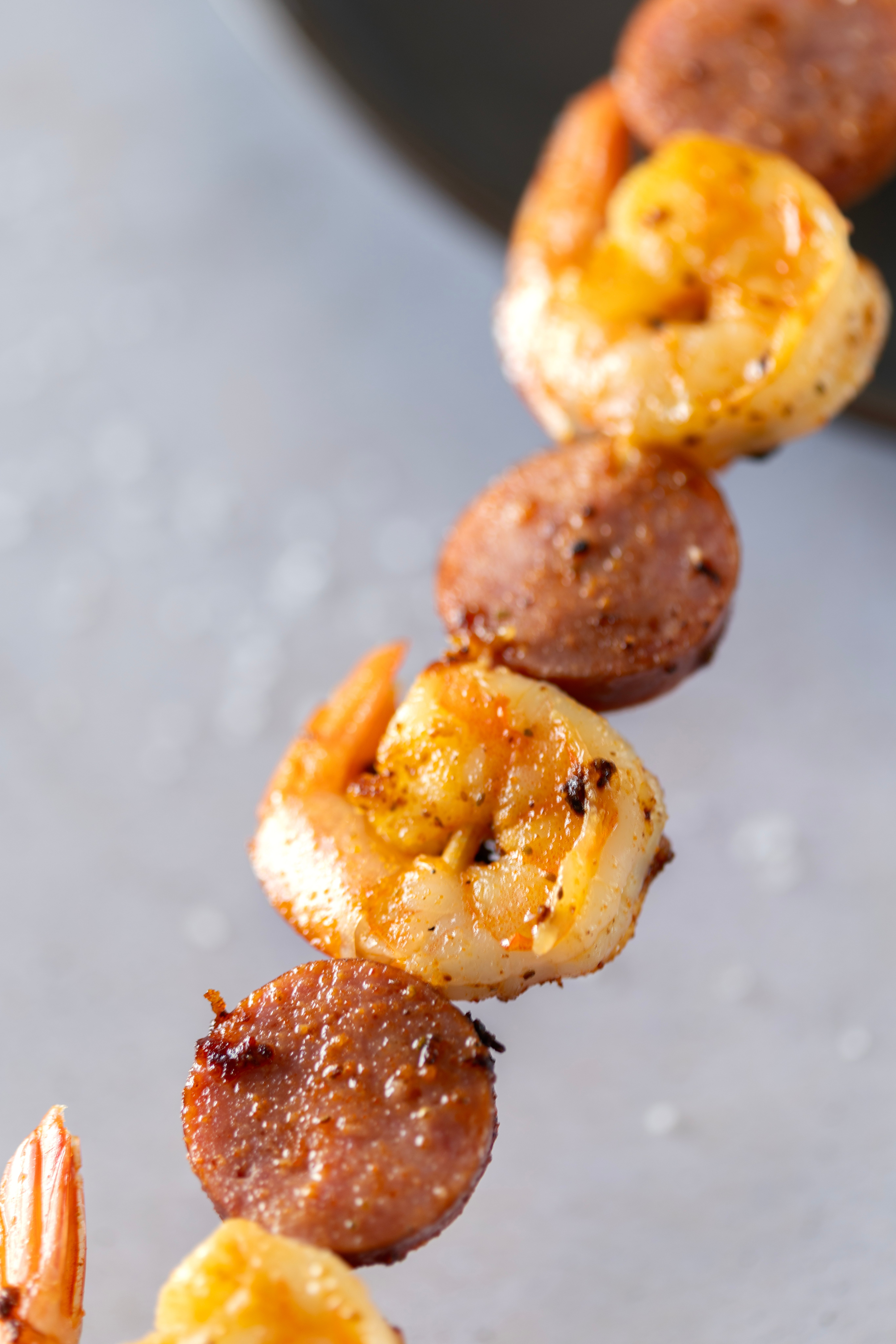 Sausage and Shrimp Skewers