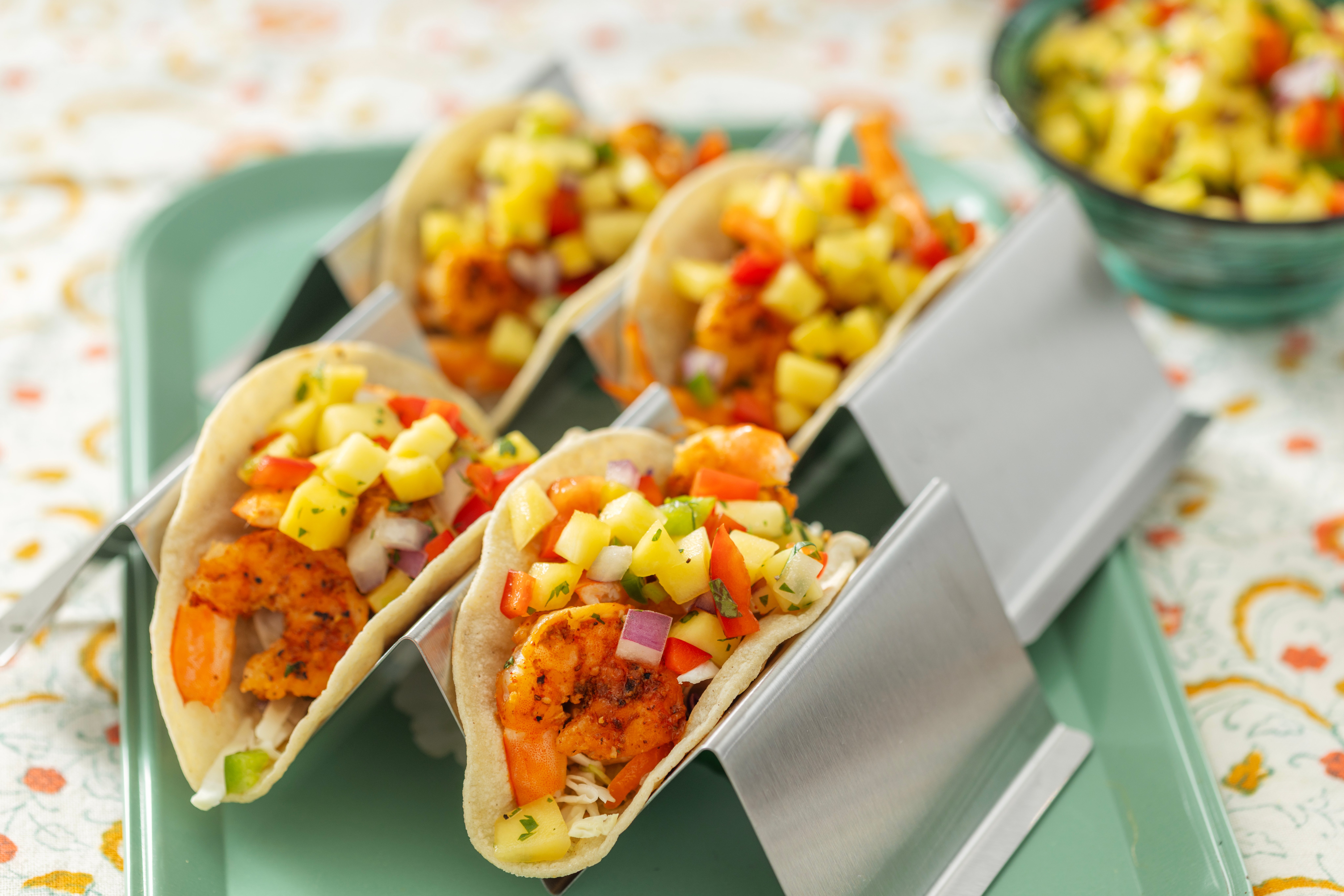 Shrimp Tacos With Mango Salsa