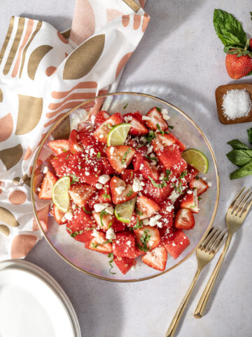 Strawberry and Watermelon Salad
