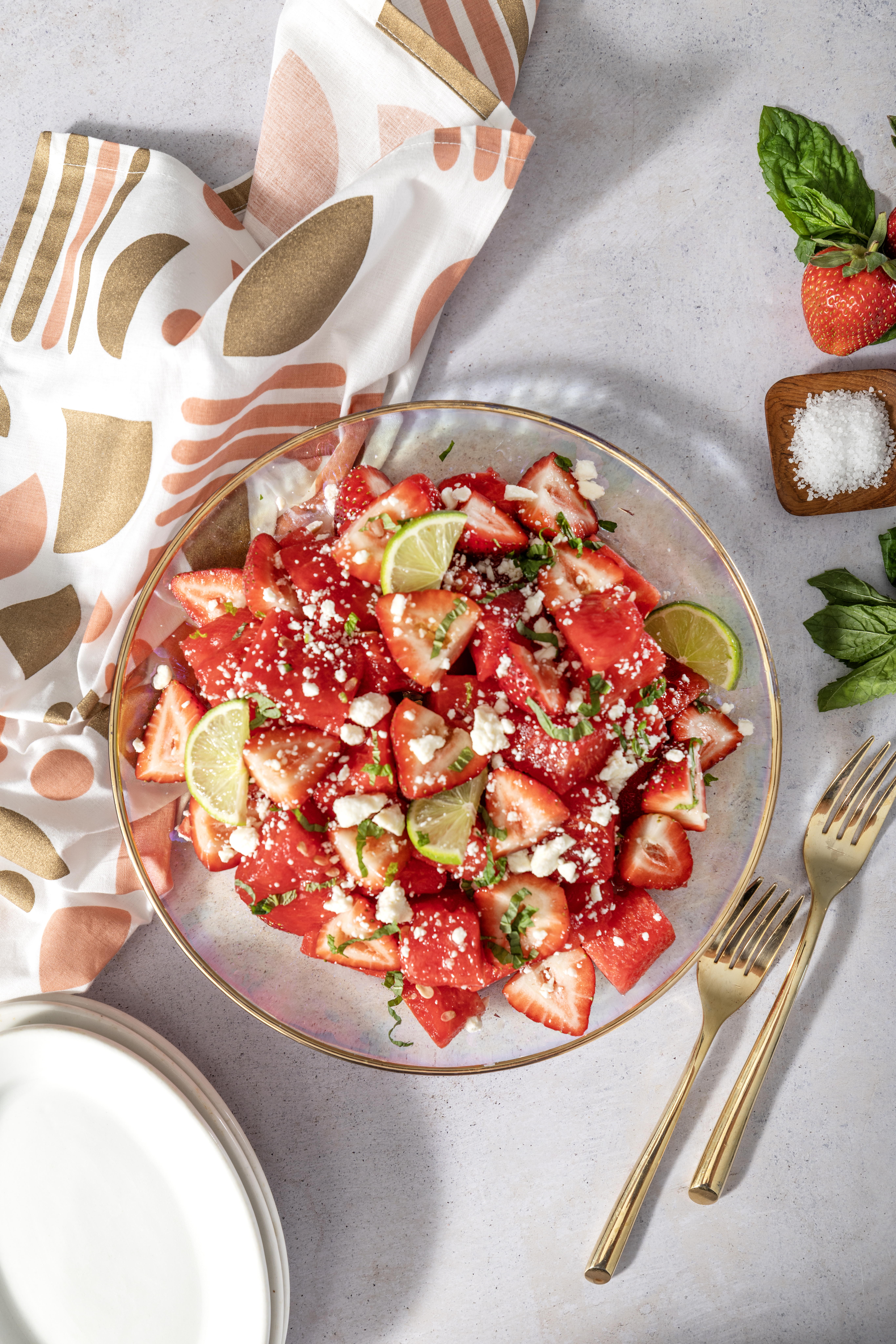 Strawberry and Watermelon Salad