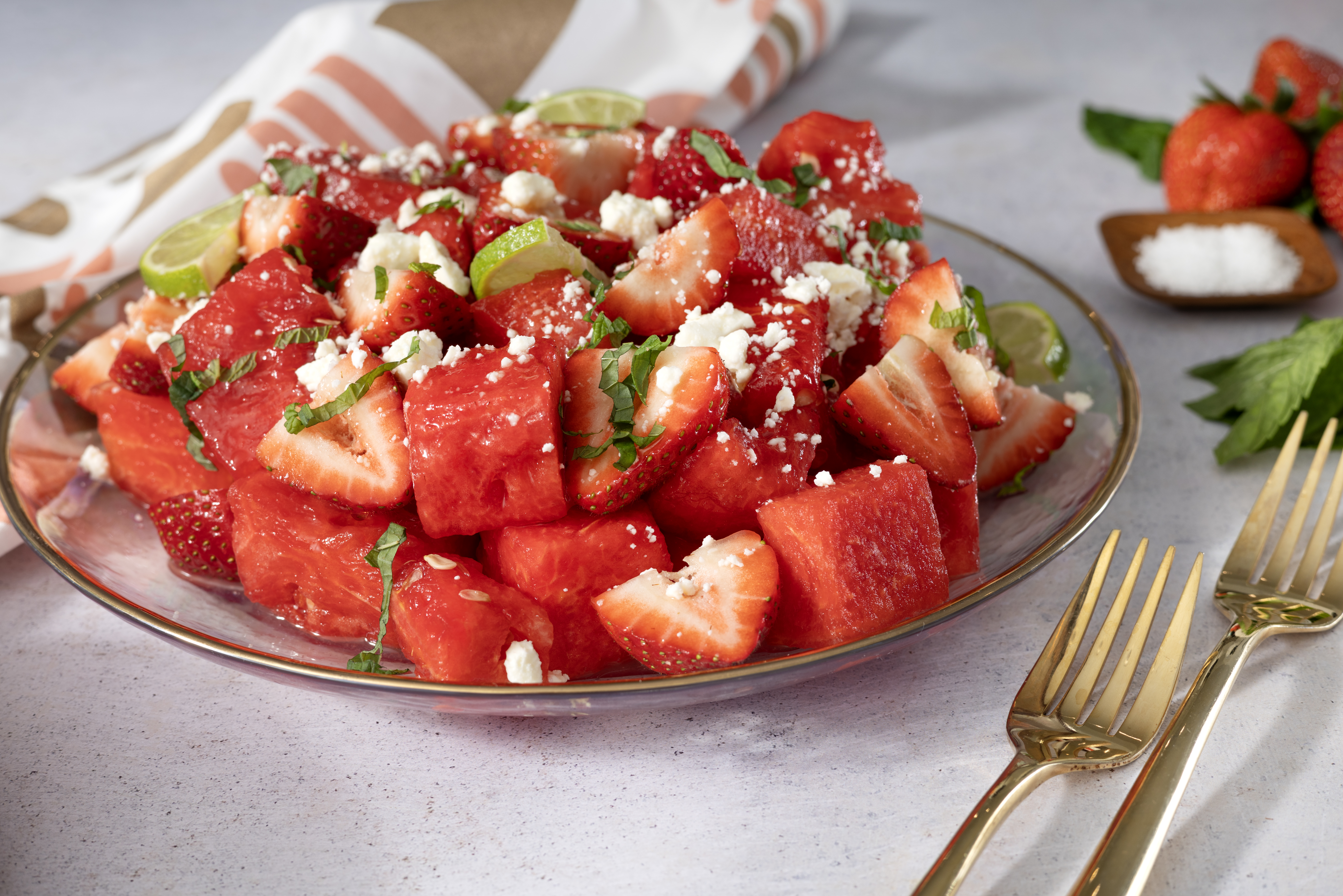 Strawberry and Watermelon Salad
