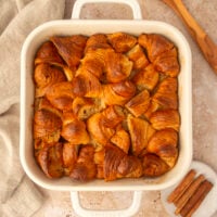 Maple Croissant Bread Pudding
