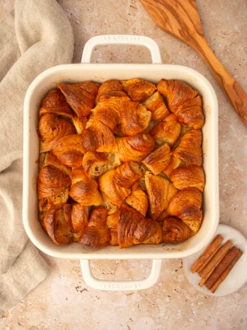Maple Croissant Bread Pudding