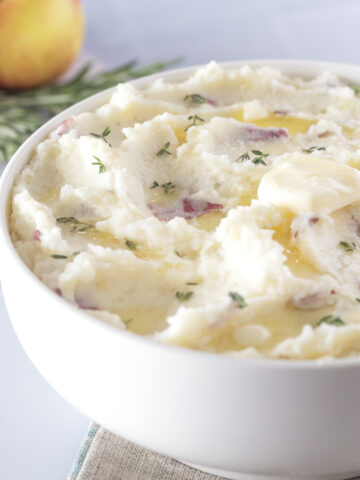 Red Garlic Mashed Potatoes