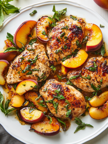 Chicken Breast with Peaches