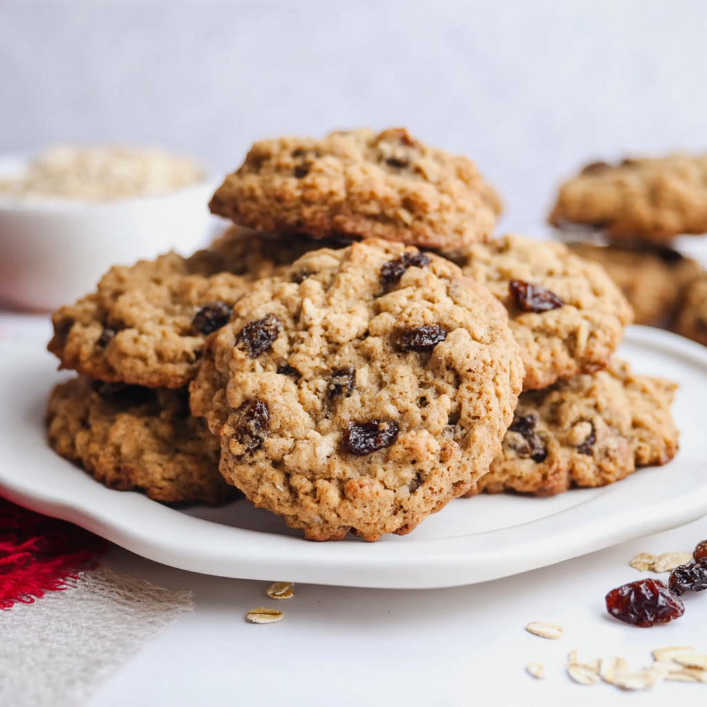 Easy Oatmeal Raisin Cookies