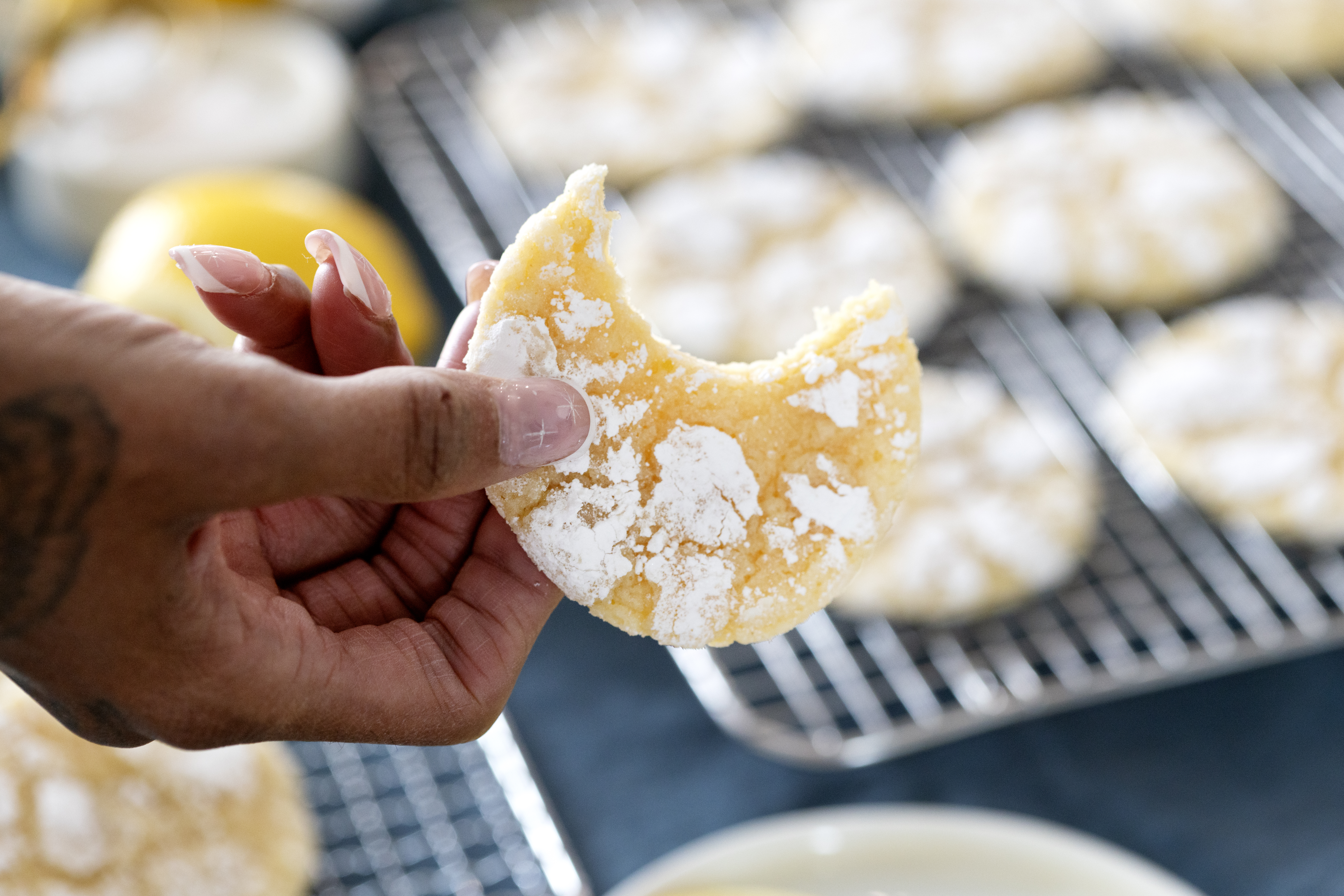 Lemon Crinkle Cookies