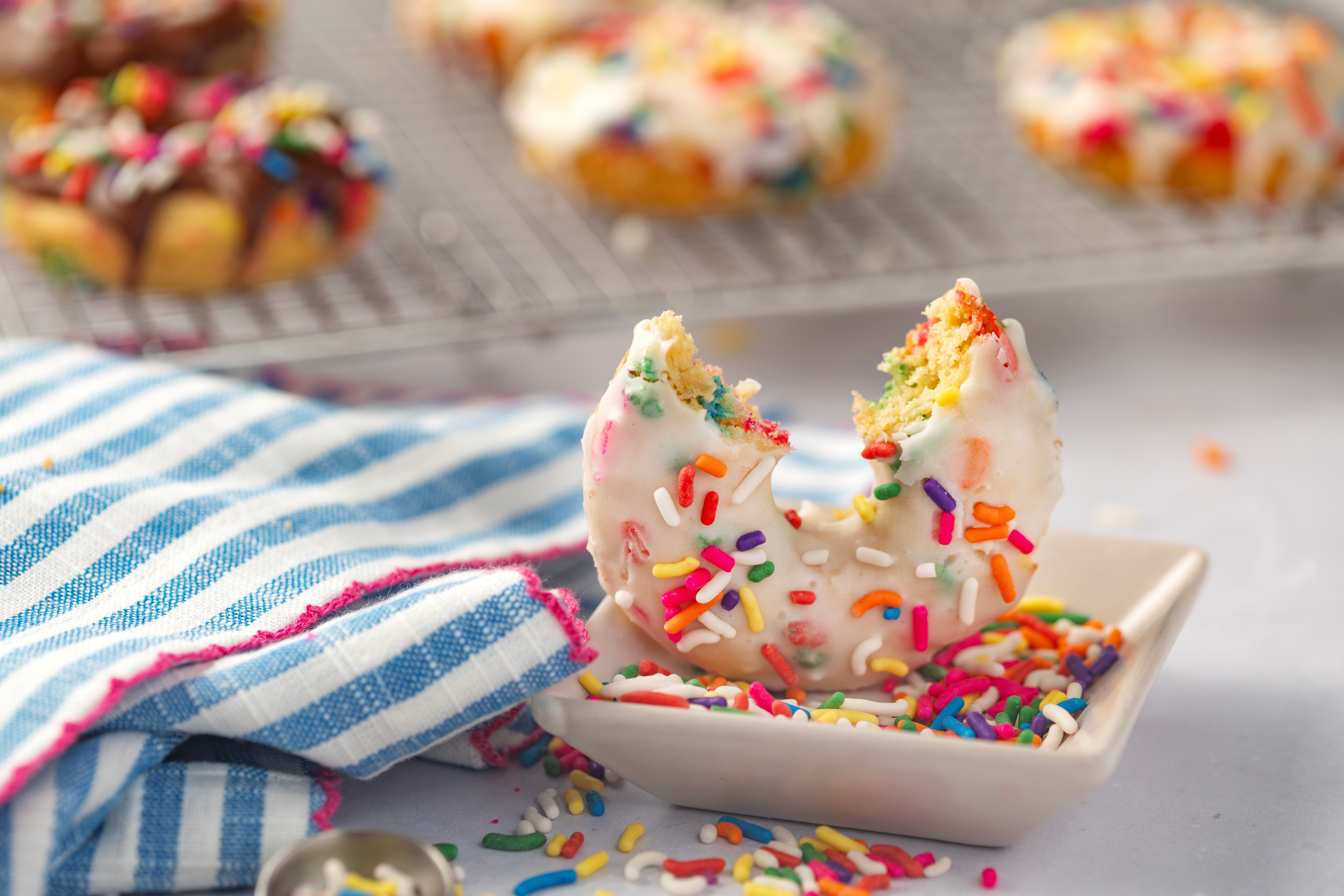 Easy Baked Funfetti Donuts
