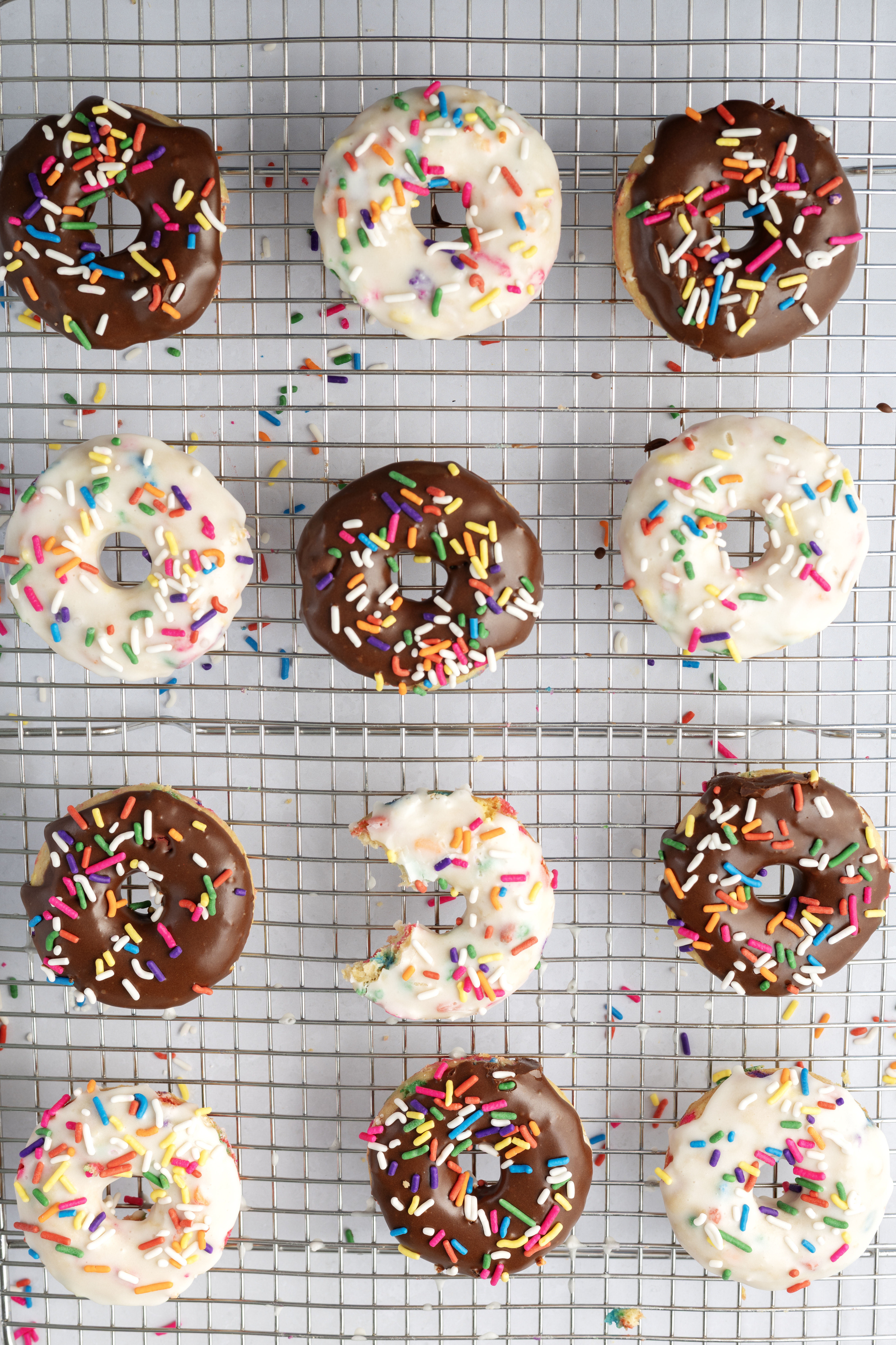 Easy Baked Funfetti Donuts
