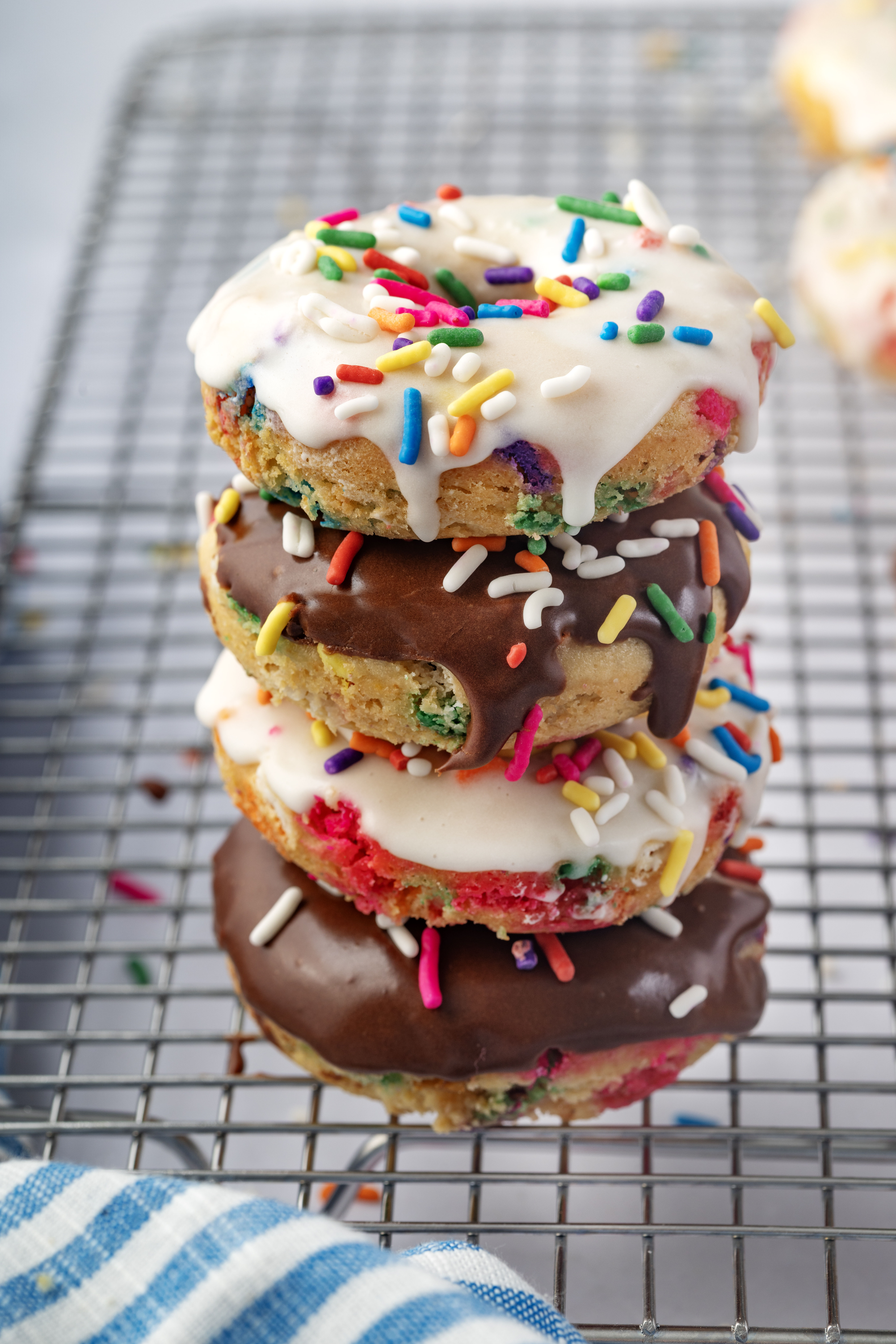 Easy Baked Funfetti Donuts