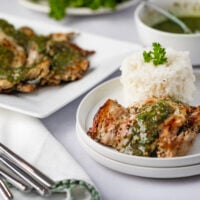 Easy Chimichurri Chicken Thighs