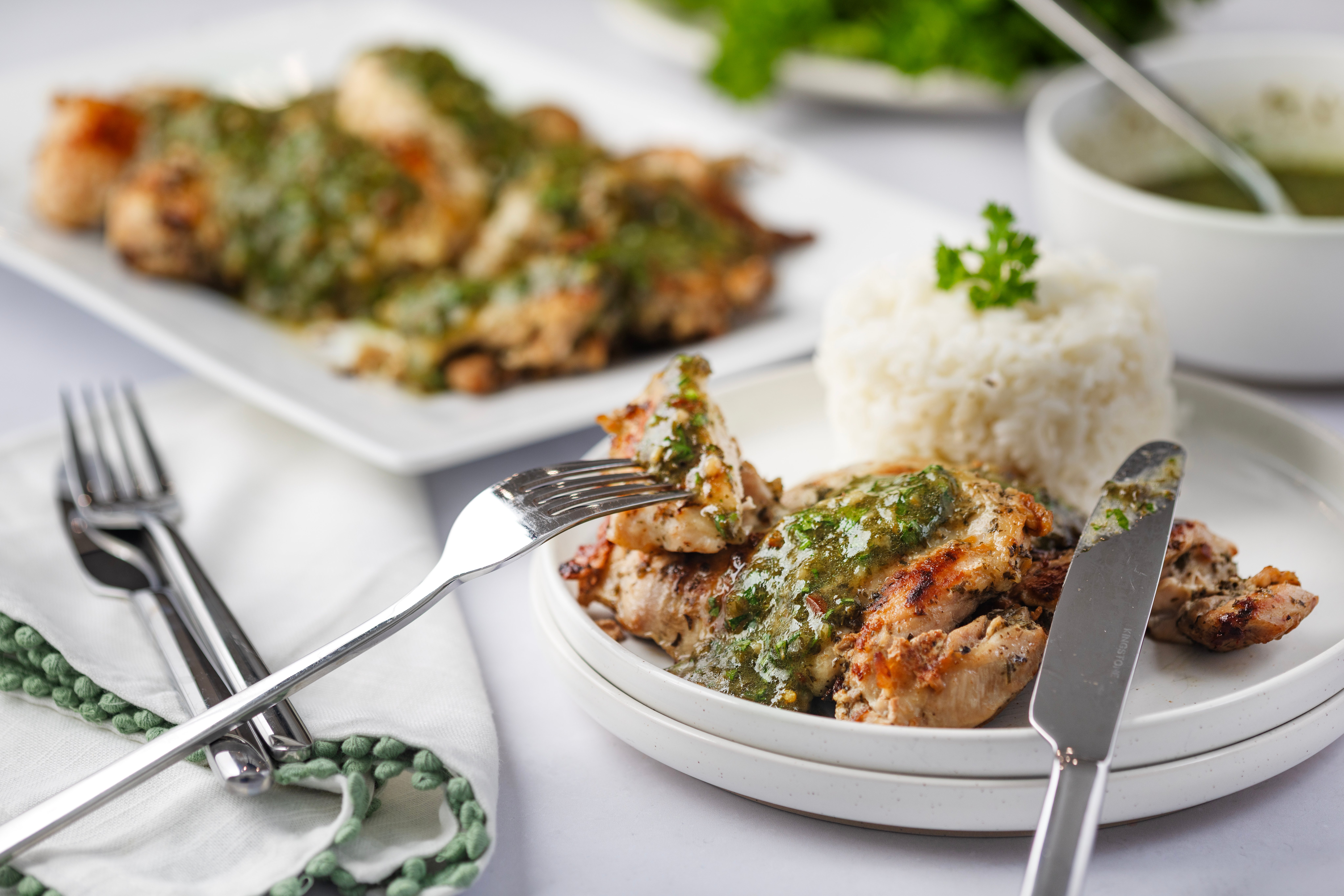 Easy Chimichurri Chicken Thighs