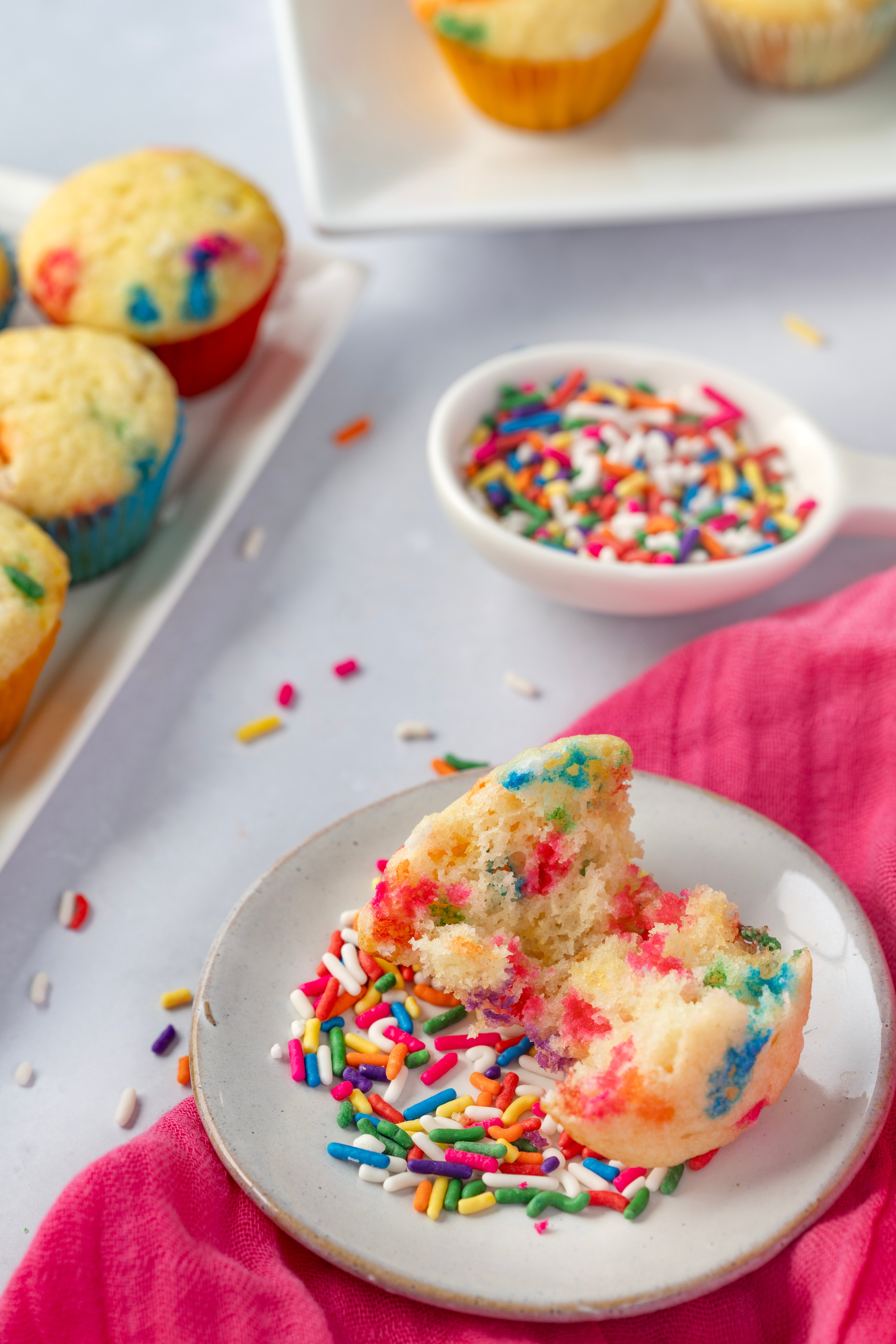 Easy Mini Funfetti Muffins