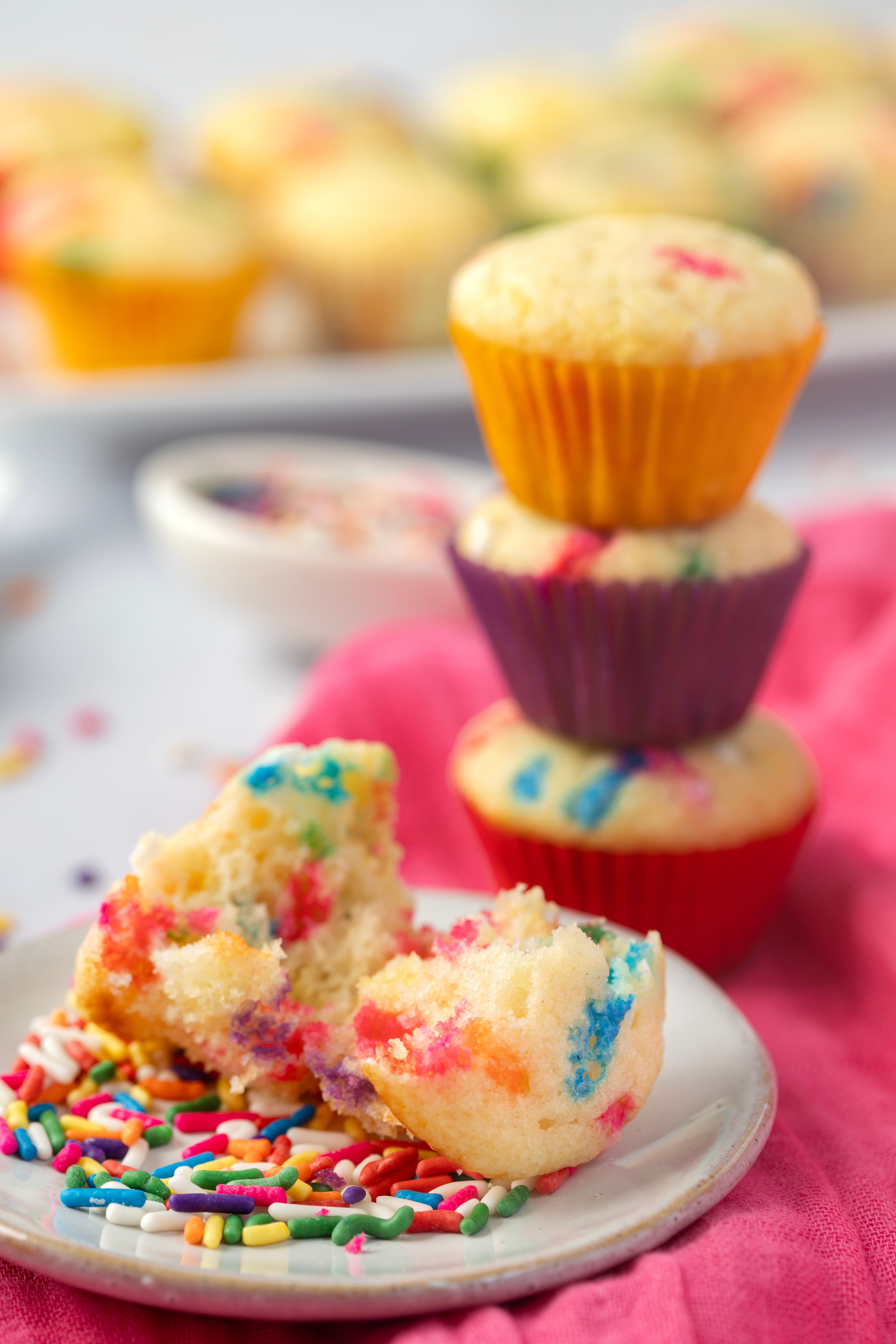 Easy Mini Funfetti Muffins