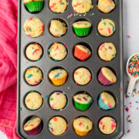 Easy Mini Funfetti Muffins