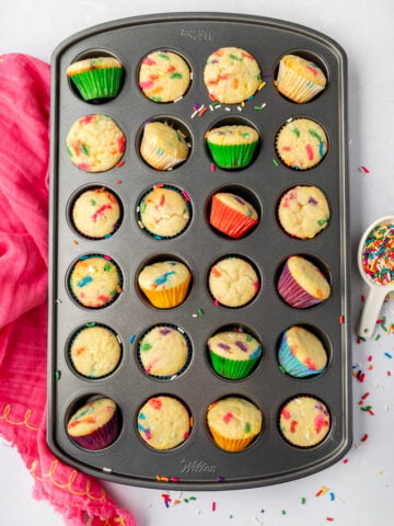 Easy Mini Funfetti Muffins