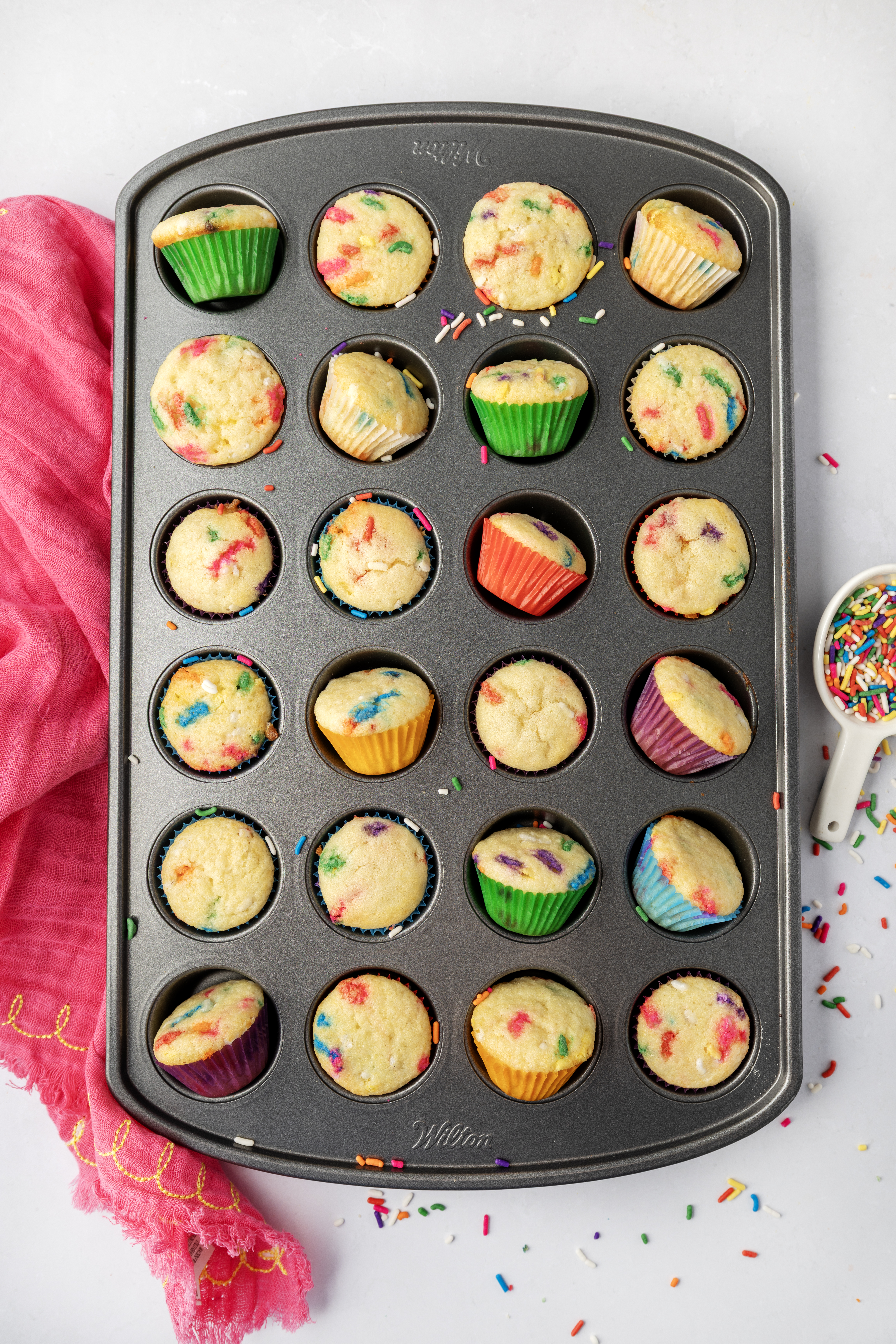 Easy Mini Funfetti Muffins