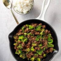 Easy Ground Beef and Broccoli