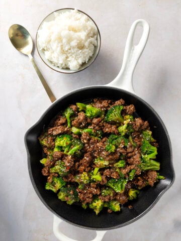 Easy Ground Beef and Broccoli