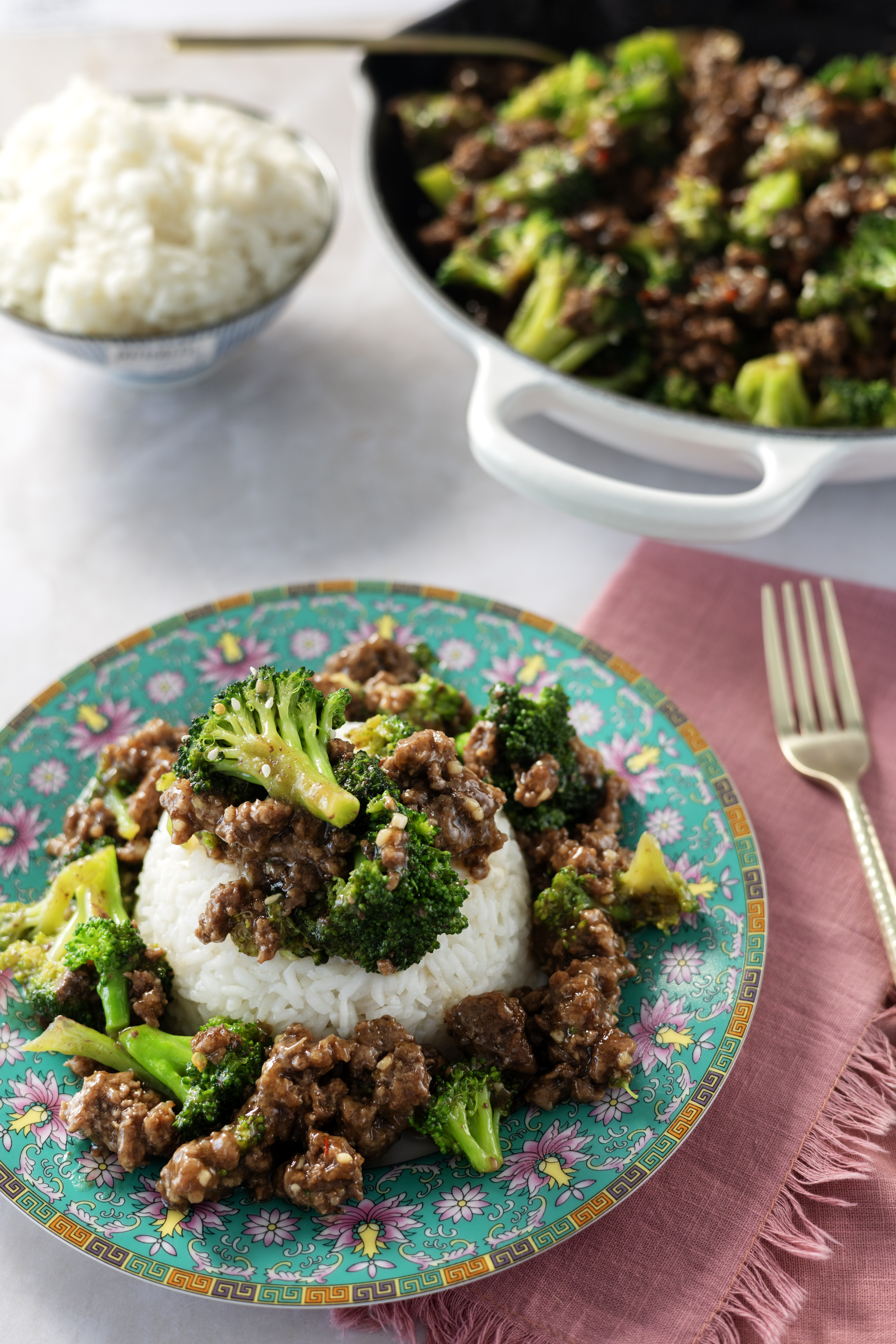 Easy Ground Beef and Broccoli