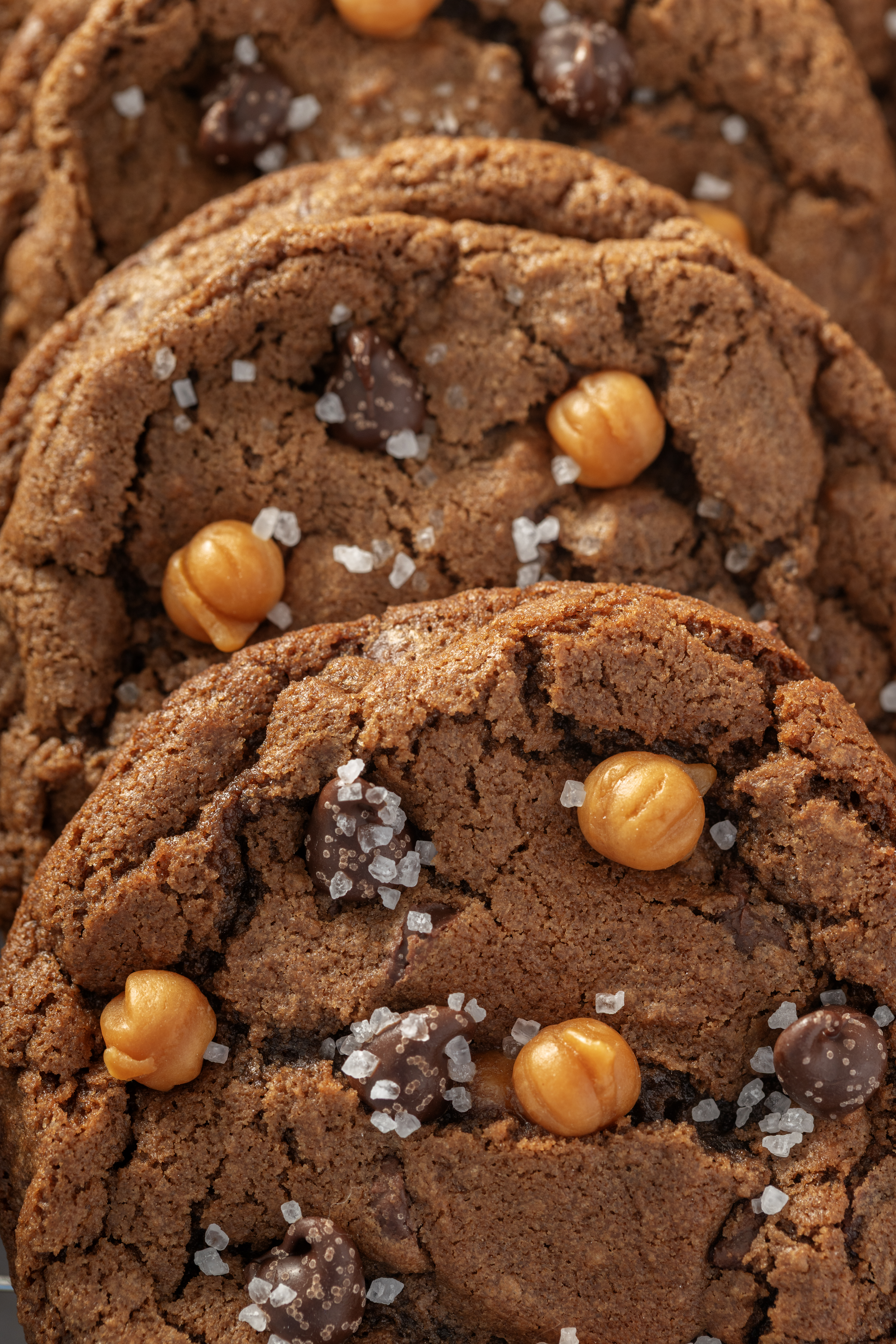Easy Chocolate Salted Caramel Cookies