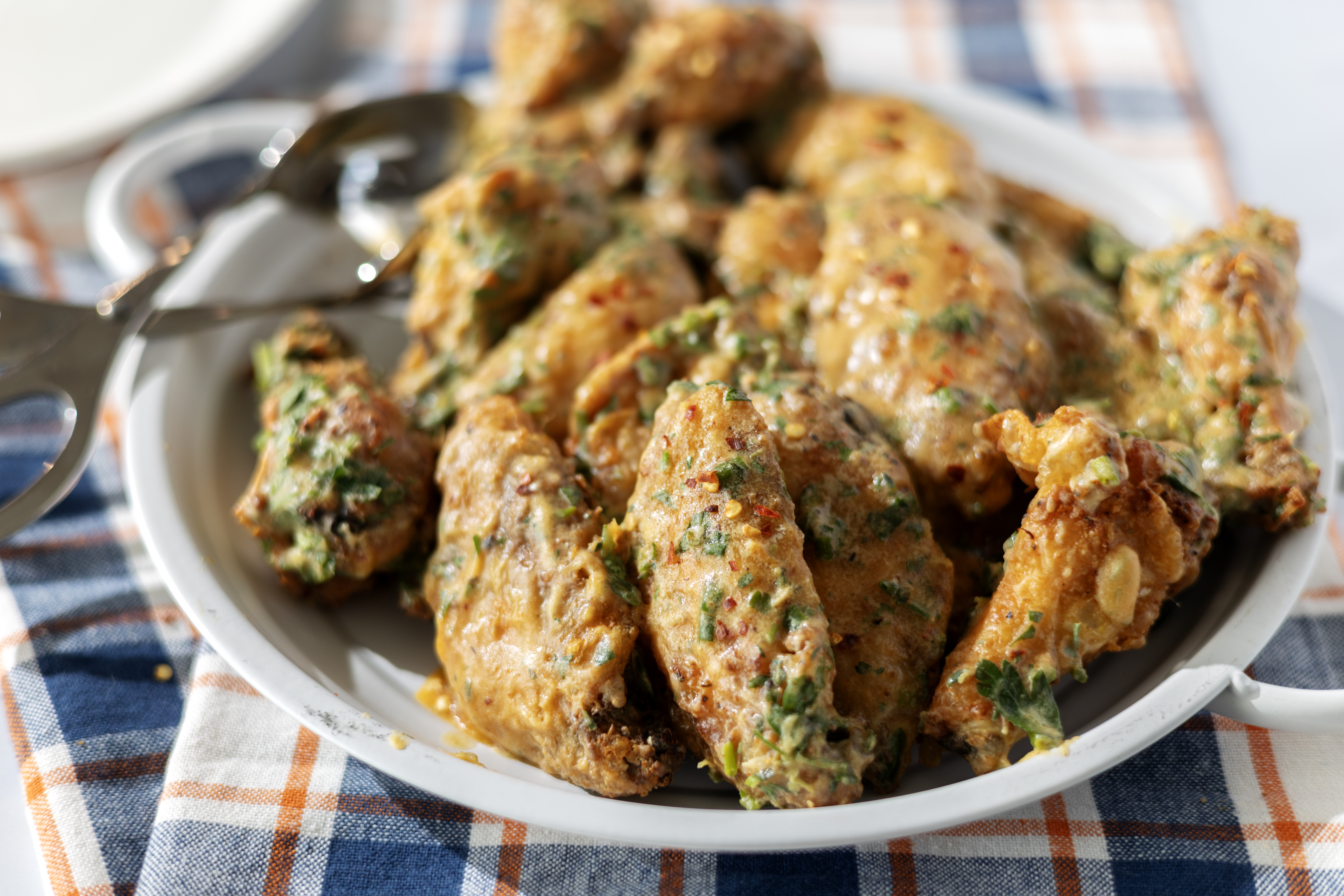 Crispy Baked Cowboy Butter Chicken Wings