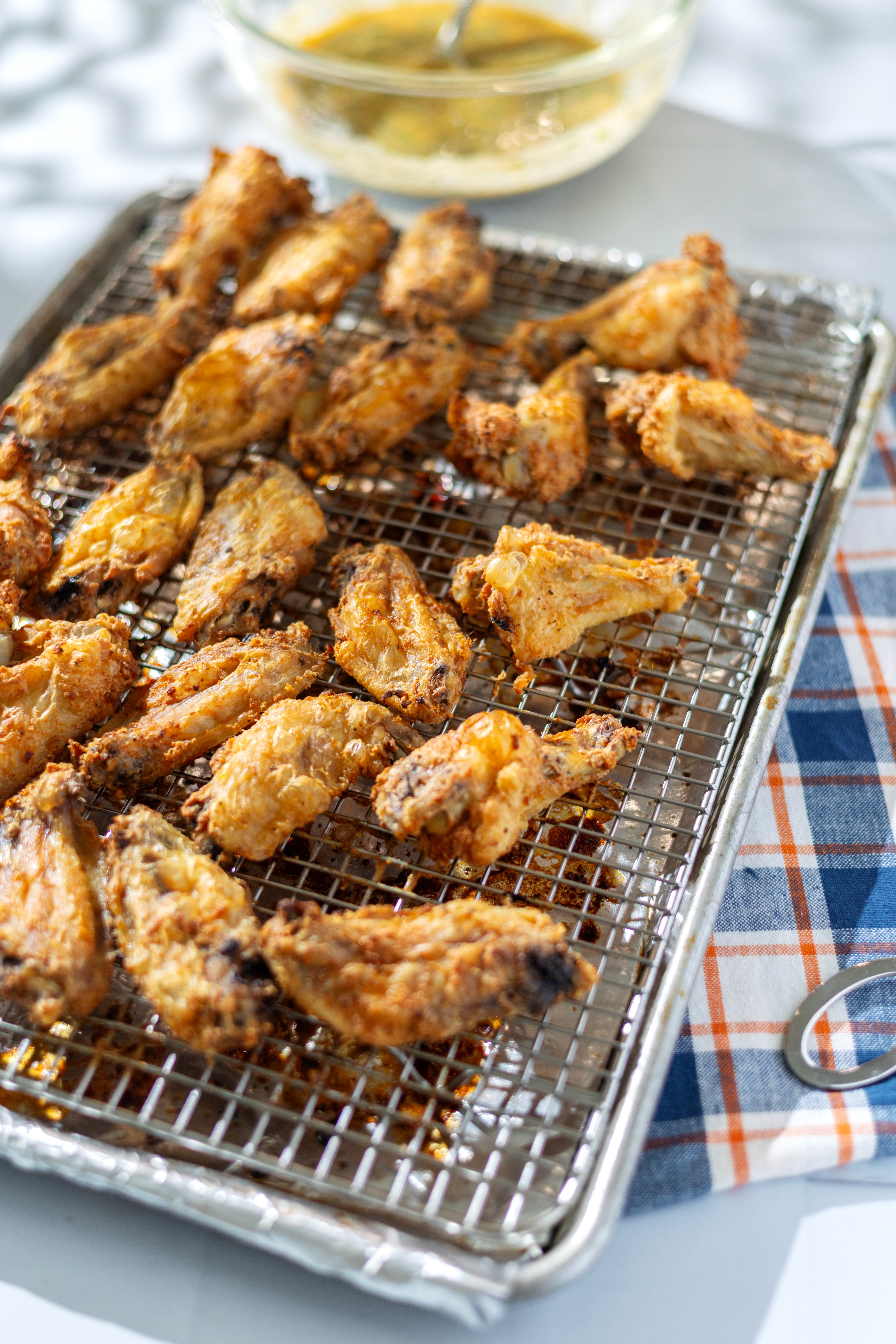 Crispy Baked Cowboy Butter Chicken Wings