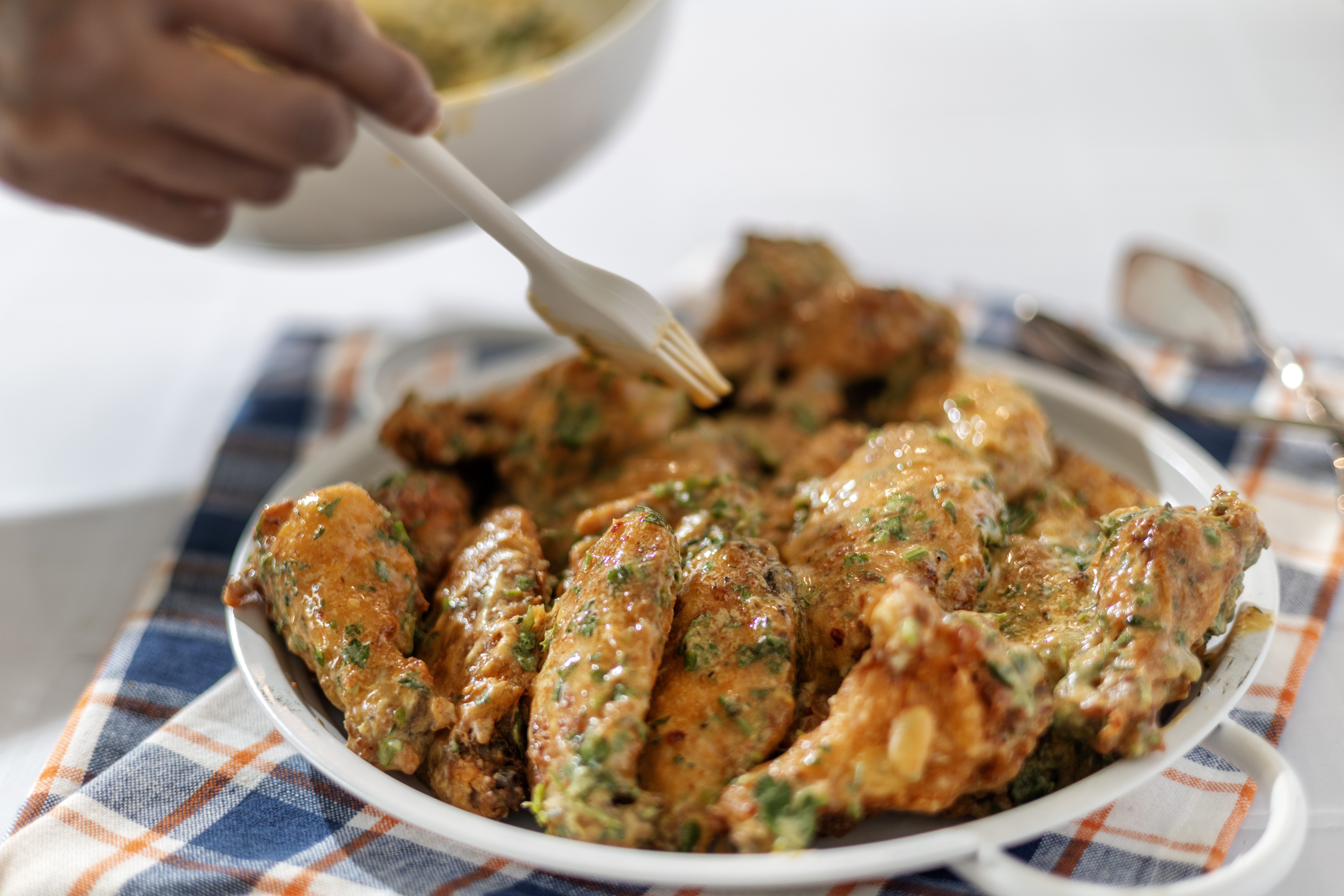 Crispy Baked Cowboy Butter Chicken Wings